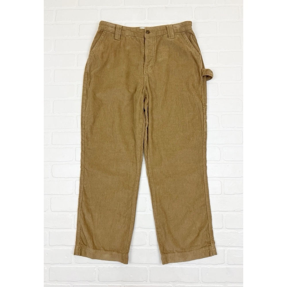 NWOT Regeneration Tan Corduroy Button Fly Straight Leg Pants Size 11 / 30